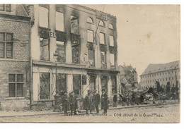 PM287/ Belgique-België CP Les Ruines De Termonde Dendermonde Côté Détruit De La Grand Place Animée Militaire Allemand - Dendermonde