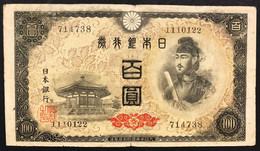 JAPAN Giappone 1946 Japan Banknote 100 Yen Pick#89a Nippon Ginko Ken LOTTO 3331 - Japon