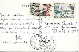 Polynésie N°8 Et Océanie N°204 - Storia Postale