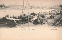 Belgique - Hasselt - Bassin Du Canal - Edit. Ghuys Delée - Précurseur - Oblitéré 1902 - Péniche - Carte Postale Ancienne - Hasselt