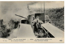 PM289/Belgique-België CP Train Blindé Belge Défense D'Anvers/Belgische Pantsertrein Verdediging Van Antwerpen - Guerre 1914-18