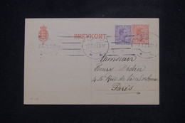 DANEMARK - Entier Postal + Complément De Copenhague Pour La France En 1921 - L 140600 - Entiers Postaux