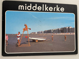 Delcampe - CPSM - BELGIQUE - MIDDELKERKE - De Belgische Kust - La Côte Belge - Surveillant De Plage - Middelkerke