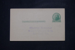 ETATS UNIS - Entier Postal Avec Repiquage Du Chester Reporter, Non Circulé  - L 140611 - 1921-40