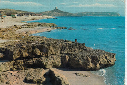 CARTOLINA  S.GIOVANNI SINIS,ORISTANO,SARDEGNA-MARE,SOLE,VACANZA,BARCHE A VELA,LUNGOMARE,BELLA ITALIA,VIAGGIATA 1972 - Oristano