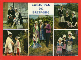 Groupe En Costumes De LOCRONAN - AURAY- PLOUGASTEL- FOUESNANT Et KERLOUAN - - Autres & Non Classés