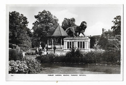 Real Photo Postcard, Berkshire, Reading, Forbury Gardens, Memorial, People, Landscape. - Reading