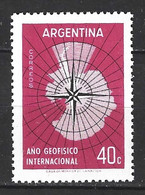 ARGENTINE. N°591 De 1958. Année Géophysique Internationale. - Année Géophysique Internationale