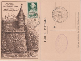 France Carte Maximum Journée Du Timbre 828 Chalons 1949 - 1940-1949