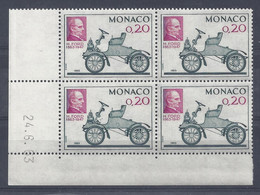 MONACO N° 632 - Bloc De 4 COIN DATE - NEUF SANS CHARNIERE - 24/6/63 - Unused Stamps