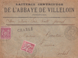 France Marcophilie - Département De L'Indre Et Loire - Villeloin Courange - Lettre Type Sage - 1877-1920: Période Semi Moderne