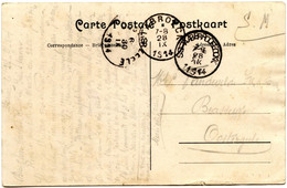 BELGIQUE - SIMPLE CERCLE STABROECK SUR CARTE POSTALE EN FRANCHISE ADRESSEE A OOSTERZEELE, SEPTEMBRE 1914 - Zone Non Occupée