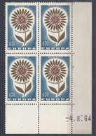 MONACO N° 653 - Bloc De 4 COIN DATE - NEUF SANS CHARNIERE - 4/8/64 - Unused Stamps