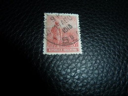 Republica Argentina - 5 Centavos - Yt 165 - Rouge - Oblitéré - Année 1911 - - Usados