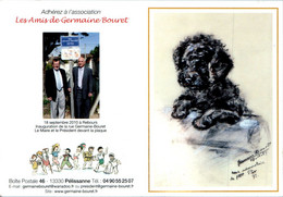 Germaine Bouret Calendrier De Poche 2011 Association Les Amis De Germaine Bouret Chien Dog Cane Perro En TB.Etat - Petit Format : 2001-...