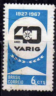 BRAZIL BRASIL BRASILE BRÉSIL 1967 VARIG AIRLINES 6c USED USATO OBLITERE' - Used Stamps