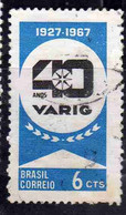 BRAZIL BRASIL BRASILE BRÉSIL 1967 VARIG AIRLINES 6c USED USATO OBLITERE' - Used Stamps