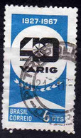 BRAZIL BRASIL BRASILE BRÉSIL 1967 VARIG AIRLINES 6c USED USATO OBLITERE' - Used Stamps