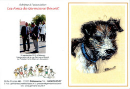 Germaine Bouret Calendrier De Poche 2011 Association Les Amis De Germaine Bouret Chien Dog Cane Perro En TB.Etat - Kleinformat : 2001-...