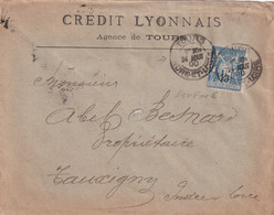 France N°90 Perforé CL - Lettre - Storia Postale