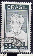 BRAZIL BRASIL BRASILE BRÉSIL 1965 LEONCIO CORREIAS POET 35cr USED USATO OBLITERE' - Used Stamps