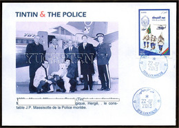 ALGERIJE 2013 Philatelic Cover - Tintin & The Police - Polizei - Policia - Polizia - Politie - Policeman Policier - Police - Gendarmerie