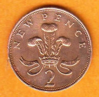 Grande Bretagne - 2 NEW PENCE - 1971 - 2 Pence & 2 New Pence