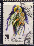 BRAZIL BRASIL BRASILE BRÉSIL 1971 MOTHER'S DAY MADONNA AND CHILD 20c USED USATO OBLITERE' - Gebraucht