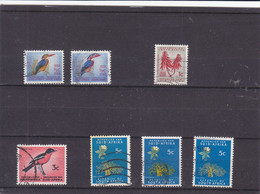 SOUTH AFRICA  -  AFRIQUE DU SUD  -  SUID-AFRIKA  - 1964 - O / FINE CANCELLED - BIRDS, FLOWERS  Mi. 327A/C,328,332,320 - Usados