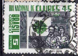 BRAZIL BRASIL BRASILE BRÉSIL 1967 NATIONAL 4 S (H) DAY CLUBS CLUBES DIA 5c USED USATO OBLITERE' - Gebruikt