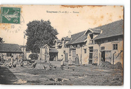 CPA 77 Tournan Une Ferme - Tournan En Brie