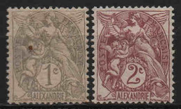 Alexandrie  - 1902 - Type Blanc   - N° 19/20 - Neufs * - MLH - Neufs