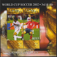 Soccer World Cup 2002 - MALDIVES - S/S MNH - 2002 – Zuid-Korea / Japan