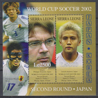 Soccer World Cup 2002 - SIERRA LEONE - S/S MNH - 2002 – Zuid-Korea / Japan