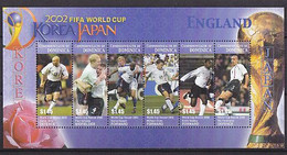 Soccer World Cup 2002 - DOMINICA - Sheet MNH - 2002 – Corea Del Sur / Japón