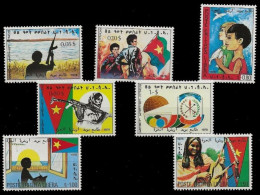 (003 + 501) Eritrea  1978-1992 / Liberation Front / 7 Values / 4 Unissued / Withdrawn ** / Mnh  Michel 9-11 - Erythrée