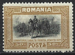 Romania 1906. Scott #183 (MH) Prince Carol At Head Of His Command In 1877 - Unused Stamps