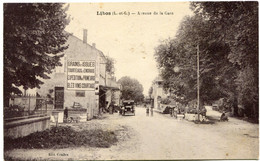 L I B O S   - AVENUE De La GARE - CLICHE RARE - Libos