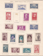 Delcampe - 18 Timbres Neufs Et Oblitérés, Grands Hommes Et Bienfaisance 1938 - 1939, Sur Charnières - Sonstige & Ohne Zuordnung