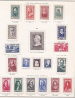 20 Timbres Neufs, Les Hommes Célèbres 1943 1944, Sur Charnières - Unused Stamps