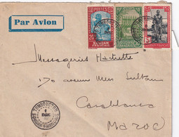 LETTRE SOUDAN. 1 DEC 1938. PAR AVION. 5,50Fr. TOMBOUCTOU POUR CASABLANCA MAROC    /2 - Cartas & Documentos