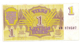 *Latvia 1 Rublis 1992 - Letonia