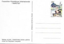 Polynésie Française Entier Postal 1993 - Postwaardestukken