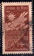 BRAZIL BRASIL BRASILE BRÉSIL 1962 WORLD METEOROLOGICAL DAY 10cr USED USATO OBLITERE' - Used Stamps