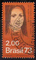 BRAZIL BRASIL BRASILE BRÉSIL 1973 ST. TERESA OF LISIEUX THE LITTLE FLOWER 2cr USED USATO OBLITERE' - Used Stamps