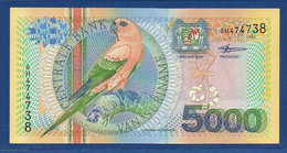 SURINAME - P.152 – 5000 Gulden 2000 UNC, Serie AH474738 - Surinam