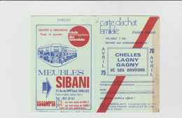 Vieux Papiers - Document Commercial - Carte D'achat Familial  Chelles Lagny Gagny - Sport En Toerisme