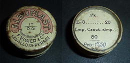 Albuplast - Ancienne Boite Ronde Métal De Pharmacie 32 Mm X 18 Mm - Boîtes