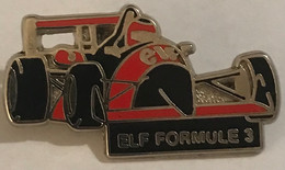 76097- Pin's ..Elf.carburant.Formule 3.rallye.signé RBC France. - F1