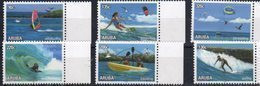 ARUBA, 2018, MNH, BIRDS, WATER SPORTS, WINDSURFING, SURFING, KAYAKING, PARASAILING, KITESURFING, 6v - Ski Náutico